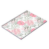 Rosa Blume Rosa Zitronen Blumenstrauß Notizblock (Linke Seite)