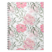 Rosa Blume Rosa Zitronen Blumenstrauß Notizblock (Vorderseite)