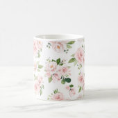 Rosa Blume, Rose, Aquarell-Blume, Ihr Name Kaffeetasse (Mittel)