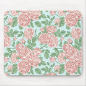 Rosa Blume Rose Garten Bouquet Muster Mousepad (Vorne)