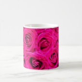 Rosa Blume Rose Hintergrund Kaffeetasse (Mittel)