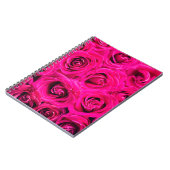Rosa Blume Rose Hintergrund Notizblock (Linke Seite)