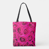 Rosa Blume Rose Hintergrund Tasche (Rückseite)