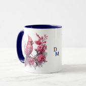 Rosa Blume Roter Kardinal Tasse (Vorderseite Links)