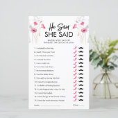 Rosa Blume, sagte er, sie habe Game gesagt | Anpas (Stehend Vorderseite)