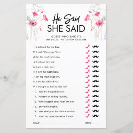 Rosa Blume, sagte er, sie habe Game gesagt | Anpas