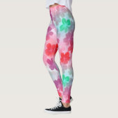 Rosa Blume Sakura Abstrakt Leggings (Links)