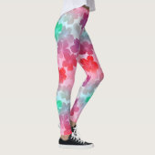 Rosa Blume Sakura Abstrakt Leggings (Rechts)