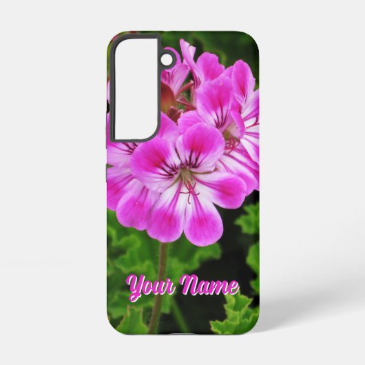 Rosa Blume - Samsung Galaxy Hülle (Rückseite)