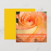 Rosa Blume Save the Date (Vorne/Hinten)