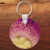 Rosa Blume Schlüsselanhänger (Vorderseite)