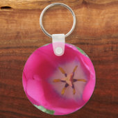 Rosa Blume Schlüsselanhänger (Vorderseite)