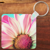 Rosa Blume Schlüsselanhänger (Rückseite)