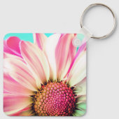 Rosa Blume Schlüsselanhänger (Rückseite)