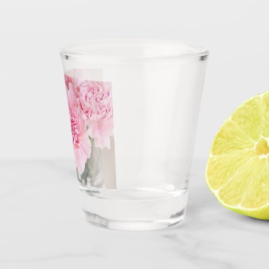 Rosa Blume Schnapsglas (Rechts)