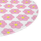 rosa Blume Schneidebrett (Ecke)