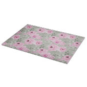 Rosa Blume Schneidebrett (Ecke)
