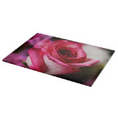 Rosa Blume Schneidebrett (Ecke)