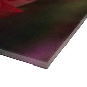 Rosa Blume Schneidebrett (Ecke)