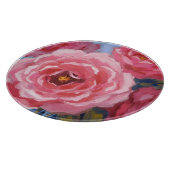 Rosa Blume Schneidebrett (Ecke)