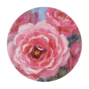 Rosa Blume Schneidebrett