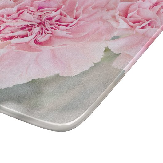 Rosa Blume Schneidebrett (Ecke)