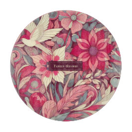 Rosa Blume Schneidebrett