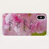 Rosa Blume Schöne Farbenwelt Case-Mate iPhone Hülle (Rückseite (Horizontal))