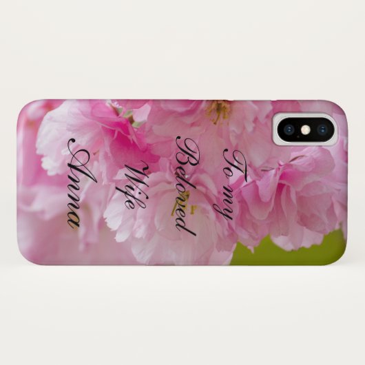 Rosa Blume Schöne Farbenwelt Case-Mate iPhone Hülle (Rückseite (Horizontal))