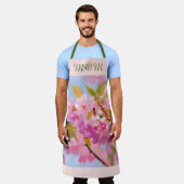 Rosa Blume Schürze (Getragen)