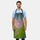 rosa Blume Schürze (Getragen)