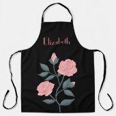 Rosa Blume Schürze (Vorderseite)