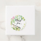 Rosa Blume Script Danke Personalisierte Hochzeit Geschenkanhänger (Beispiel)