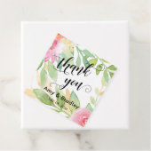 Rosa Blume Script Danke Personalisierte Hochzeit Geschenkanhänger (Beispiel)