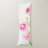 Rosa Blume Seitenschläferkissen (Vorderseite Vertikal)