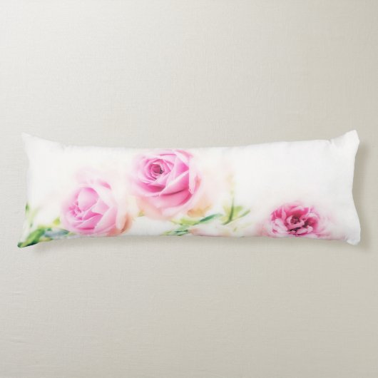 Rosa Blume Seitenschläferkissen (Vorderseite)