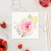 Rosa Blume Serviette (Beispiel)