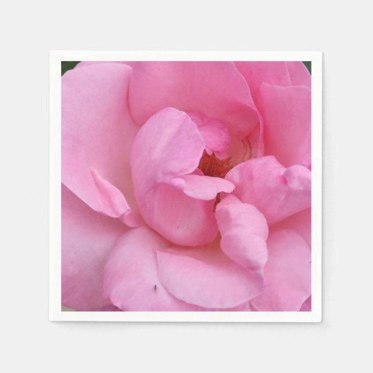 Rosa Blume Serviette (Vorderseite)