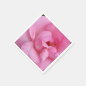 Rosa Blume Serviette (Ecke)