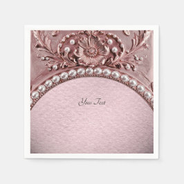 Rosa Blume Serviette