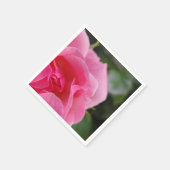 Rosa Blume Serviette (Ecke)