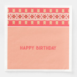 Rosa Blume Serviette