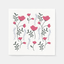 Rosa Blume Serviette