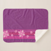 Rosa Blume Sherpadecke (Vorderseite (Horizontal))