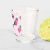 Rosa Blume Shotglas Schnapsglas (Rechts)