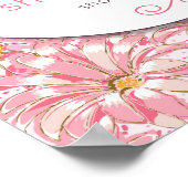 Rosa Blume Sie ist das Kinderzimmer von Fierce Poster (Ecke)