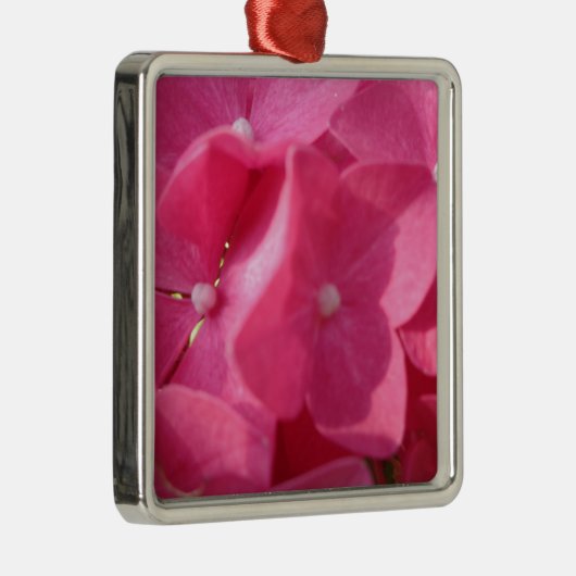 rosa Blume Silbernes Ornament (Rechts)