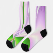 Rosa Blume Socken (Linkes Detail)
