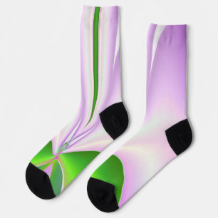 Rosa Blume Socken