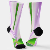 Rosa Blume Socken (Gewinkelt)
